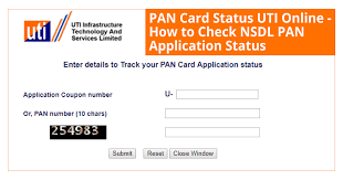 PAN Card Status Online