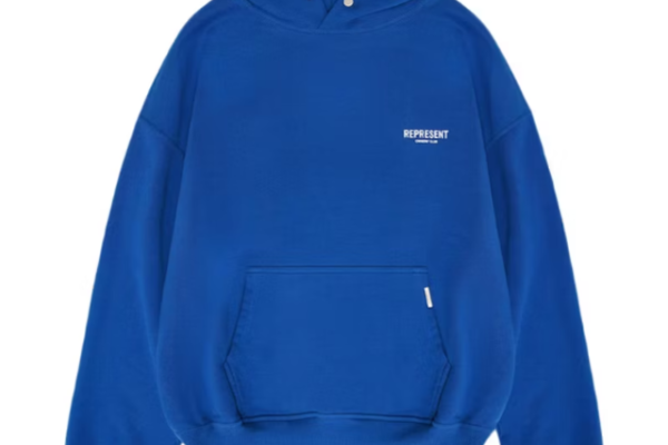 Blue Represent  hoodie