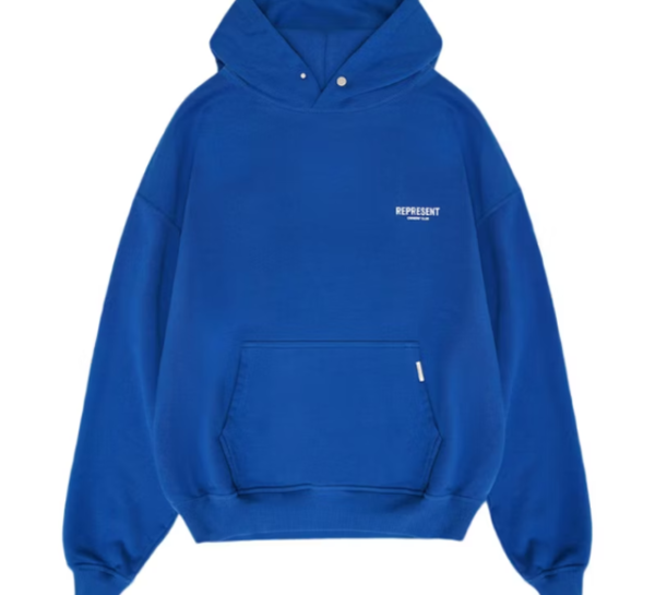 Blue Represent  hoodie